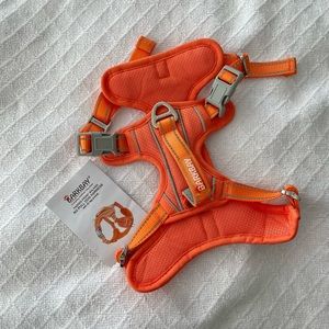 Barkbay fluorescent orange safety walking harness medium
